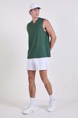 Mesh-Panelled Tennis Sleeveless Shirt